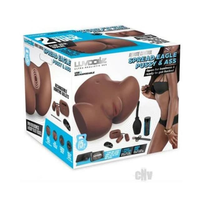 Ld Remote Spread Eagle Pussy and Ass Mocha - Image 1
