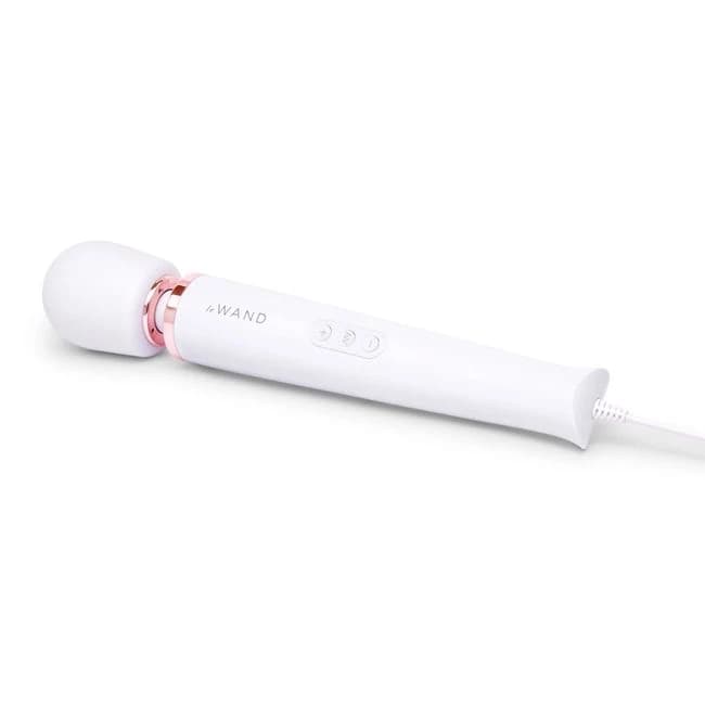 Le Wand Plug-in Vibrating Massager White - Image 1