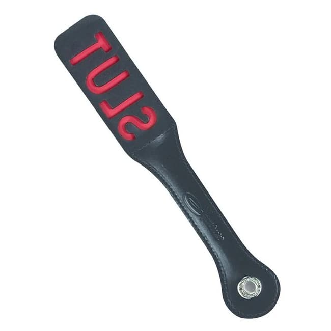 Leather Impressions Paddle 12in Slut - Image 1