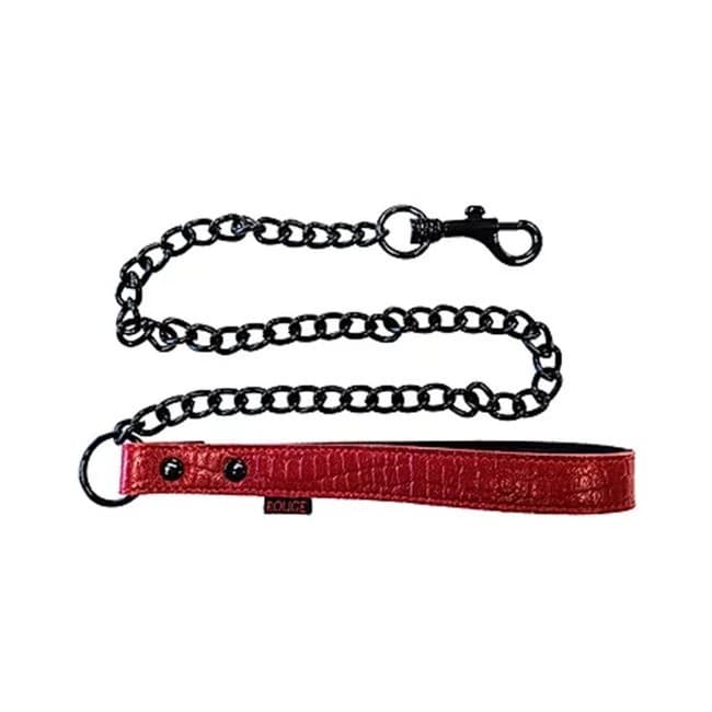 Leather Leash  Burgunday & Black Accessories - Image 1