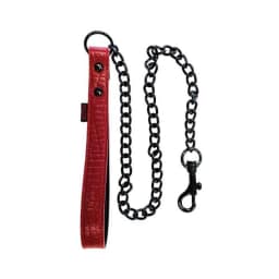 Leather Leash Burgunday & Black Accessories, image 2