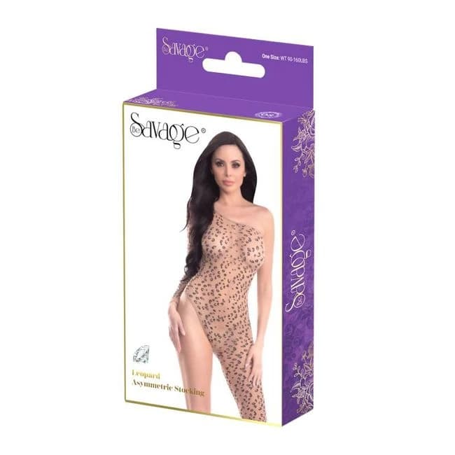 Leopard Asymmetric Stocking Leopard - Image 1