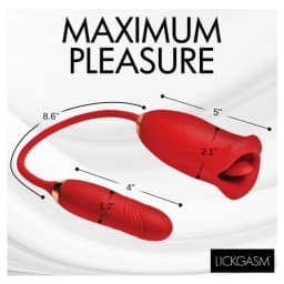 Lg Magic Kiss Clit Stim W/ Thrusting Vibe, image 5