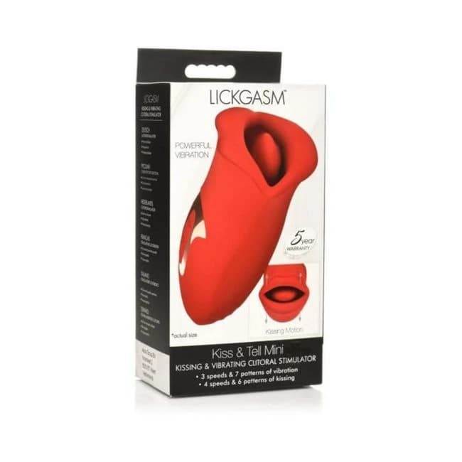Lickgasm Kiss Tell Mini Red - Image 1