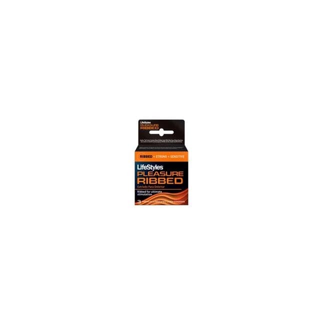 Lifestyles Ribbed Pleasure 3pk - Image 1