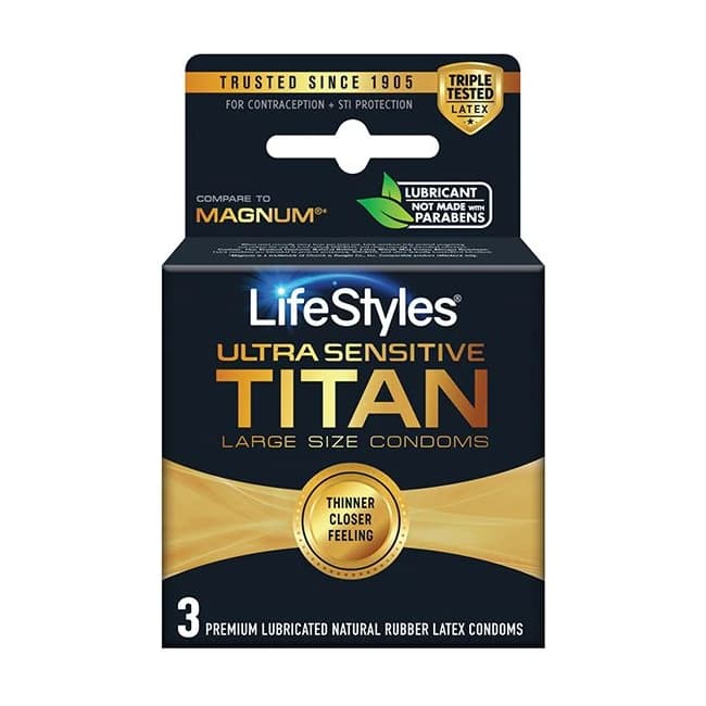 Lifestyles Ultra Sensitive Titan 3pk - Image 1