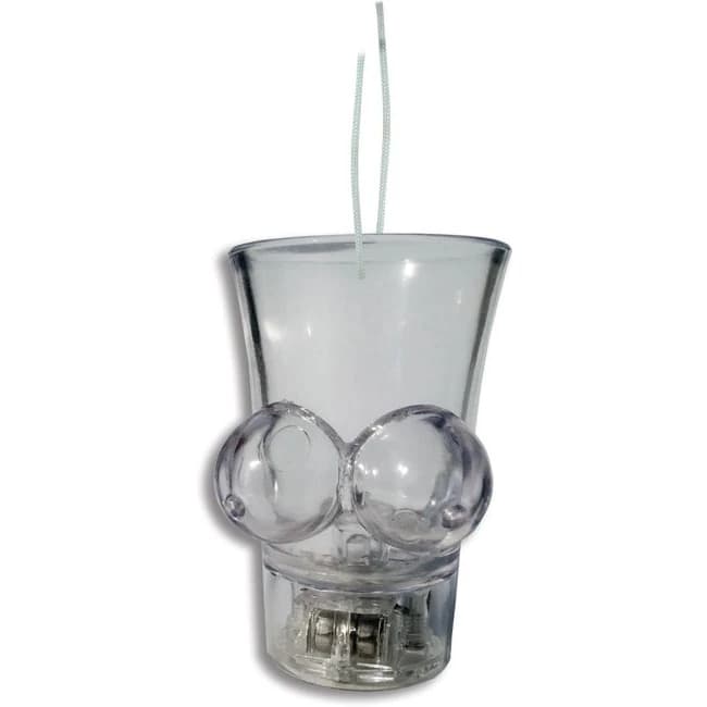 Light Up Boobie Shot Glass W/string - Image 1