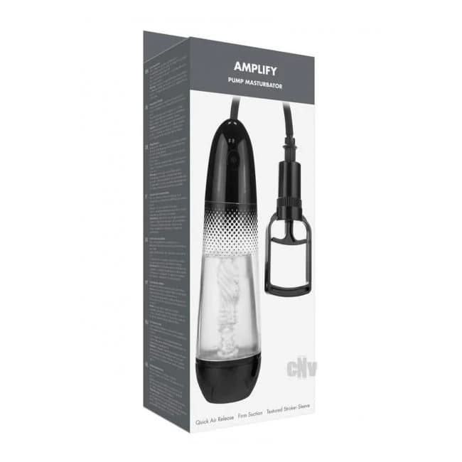 Linx Amplify Pump Masturbator Clr/blk - Image 1