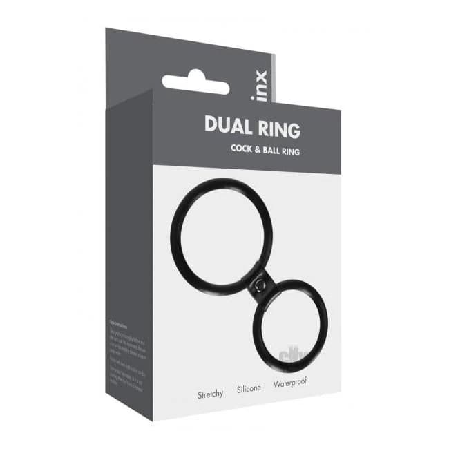 Linx Dual Ring Cock Ring Black Os - Image 1