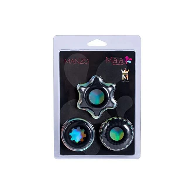 LIQUID SILICONE COCK RING SET OF3  - Image 1