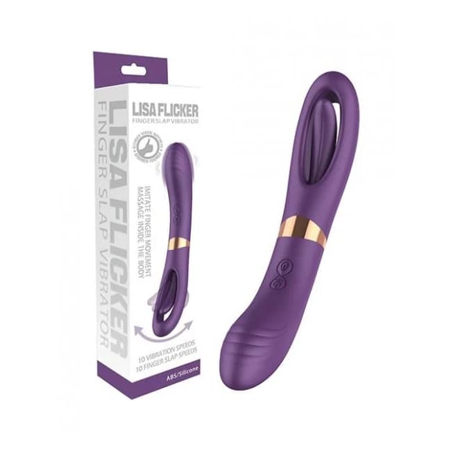 Lisa Flicking G-spot Vibrator - Purple - Image 1