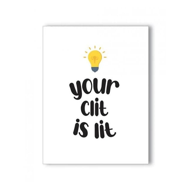 Lit Clit Naughty Greeting Card - Image 1