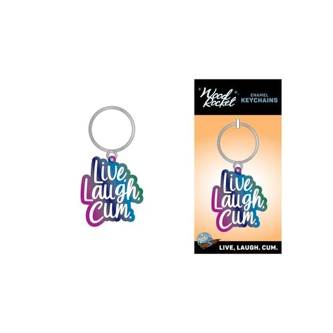 Live Laugh Cum Keychain (net) - Image 1