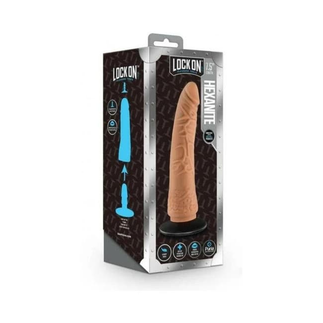Lock on Hexanite Dildo Mocha 7.5 - Image 1