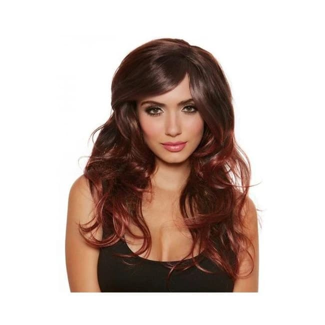 Long Wavy Wig Brown Blonde Ombr - Image 1