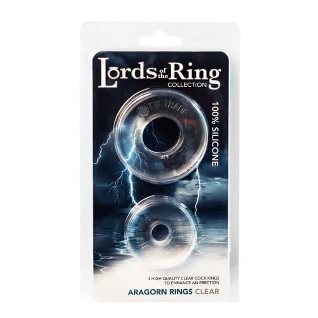 LORDS OF THE RING ARAGORN COCK RING CLEAR  - Image 1