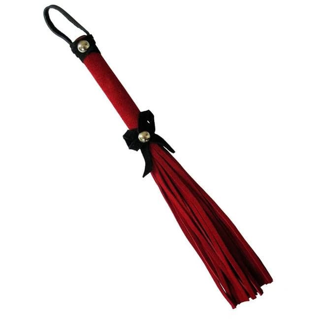 Love Knot Mini Flogger W/ Bow - Red - Image 1