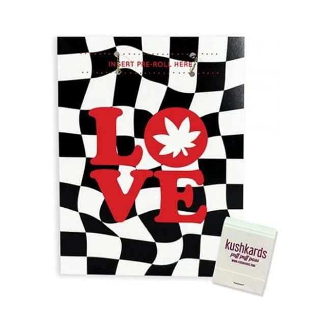 Love Retro Greeting Card W/matchbook - Image 1