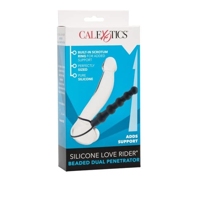 Love Rider Beaded Dual Penetrator Black - Image 3