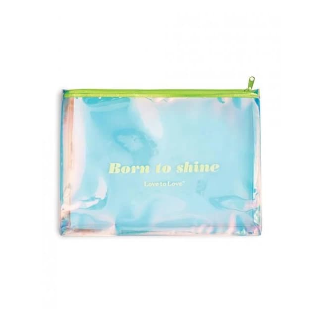 '=love to Love Born to Shine Pouch - Acid Yellow - Image 1
