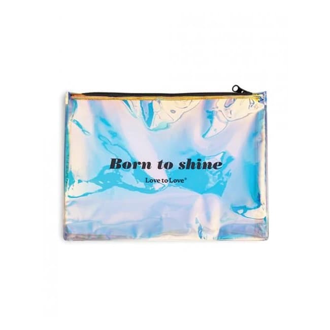 '=love to Love Born to Shine Pouch - Black Onyx - Image 1