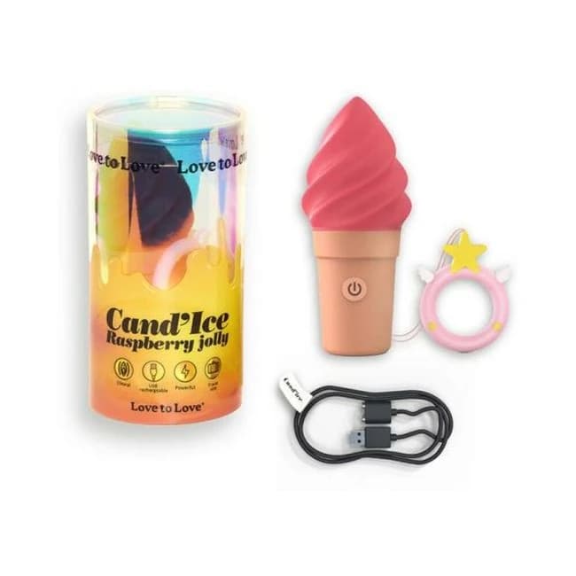Love to Love Cand'ice Vibrator Raspberry - Image 1