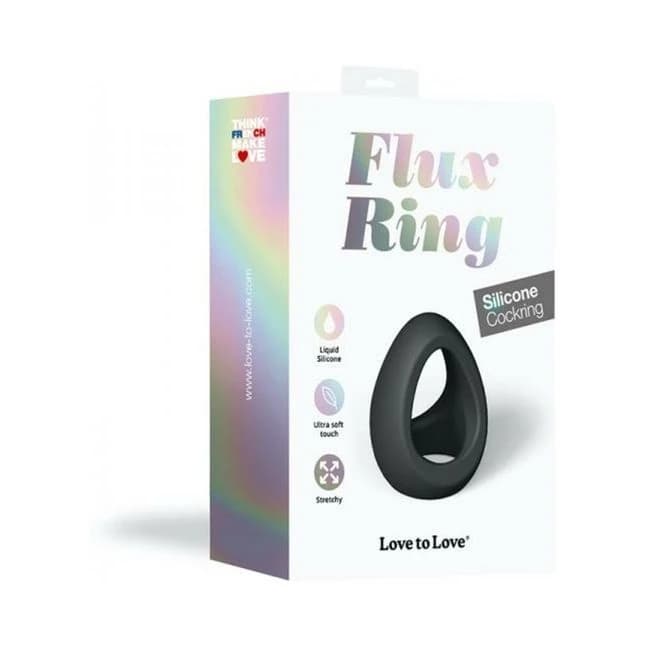 Love to Love Cockring Flux Ring Noir - Image 1