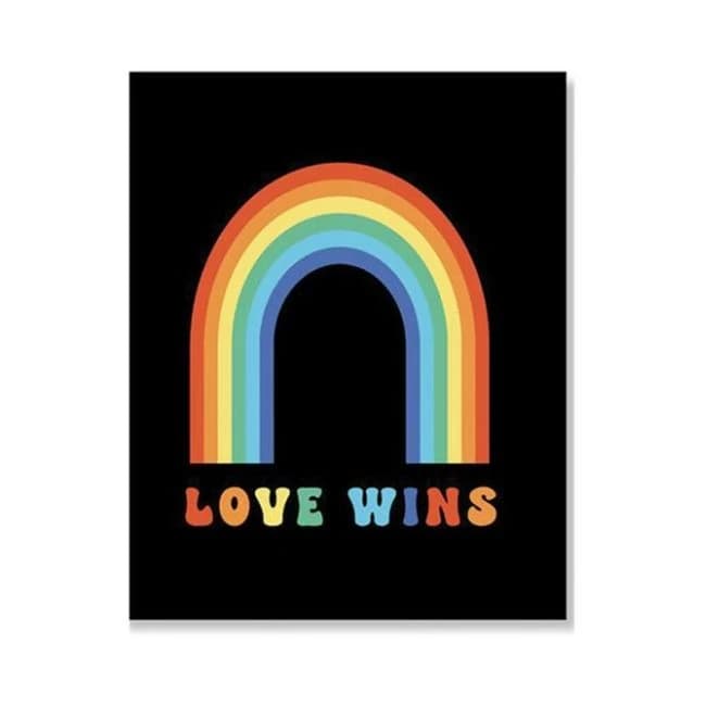 Love Wins Greeting Card - Image 1