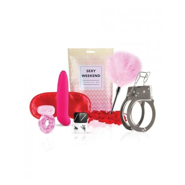 Loveboxxx Sexy Weekend 7 Pc Gift Set - Pink - Image 1