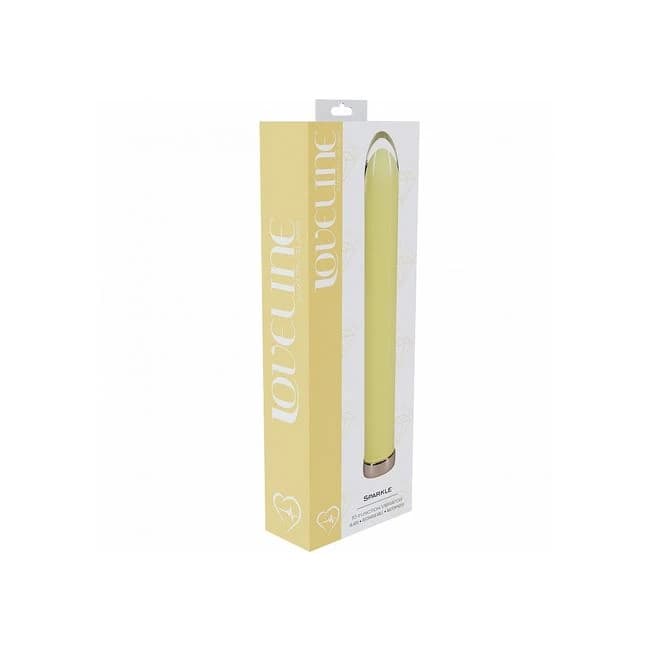 Loveline Sparkle 6.3 Vibrator Glass Yellow " - Image 1