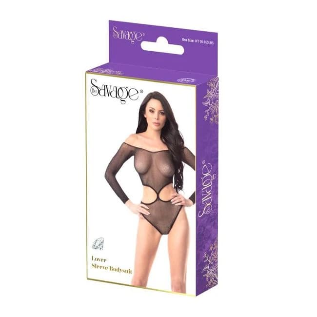 Lover Sleeve Bodysuit Black - Image 1