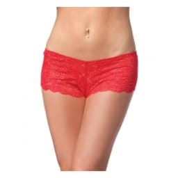 Low Rise Scallop Lace Booty Shorts, image 6