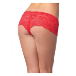 Low Rise Scallop Lace Booty Shorts, image 3