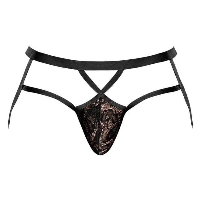 LUCIFER STRAPPY JOCK BLACK L/XL  - Image 1