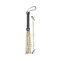 Luv Pearl Delight Whip & Nipple Clamps, image 1