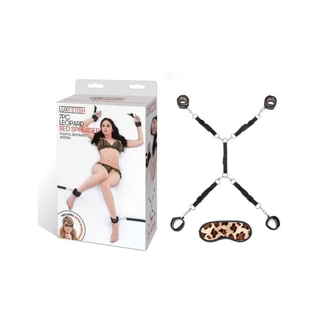 Lux Fetish 7pc Leopard Bed Spreader - Image 1