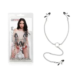 Lux Fetish Adjustable Nipple and Clit Clamp, image 2