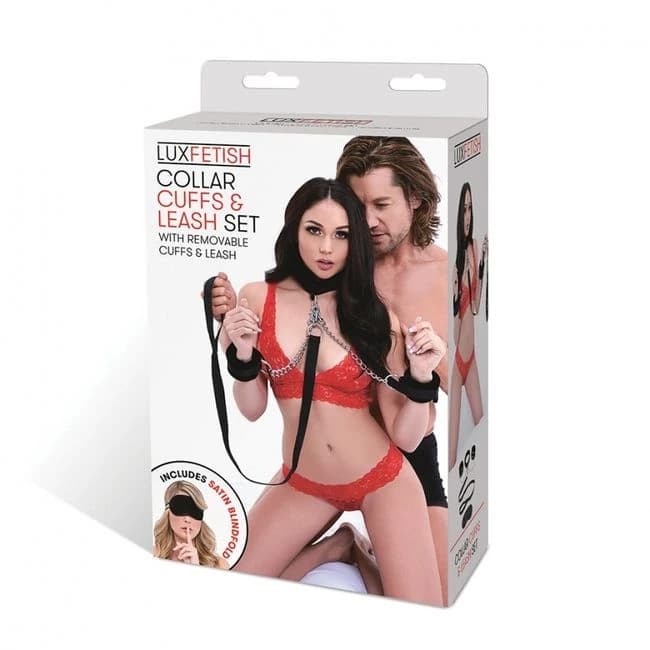 Lux Fetish Collar & Cuffs - Image 1