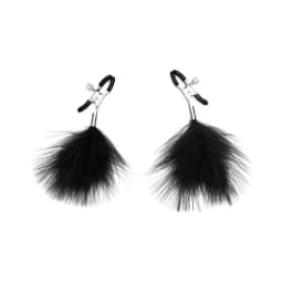 Lux Fetish Feather Nipple Clips, image 1