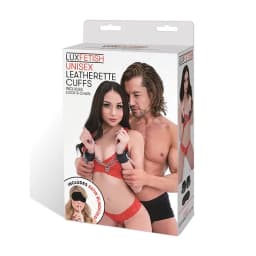 Lux Fetish Leatherette Cuffs, image 2
