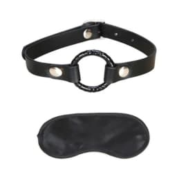 Lux Fetish Open Mouth Gag Black - Image 1