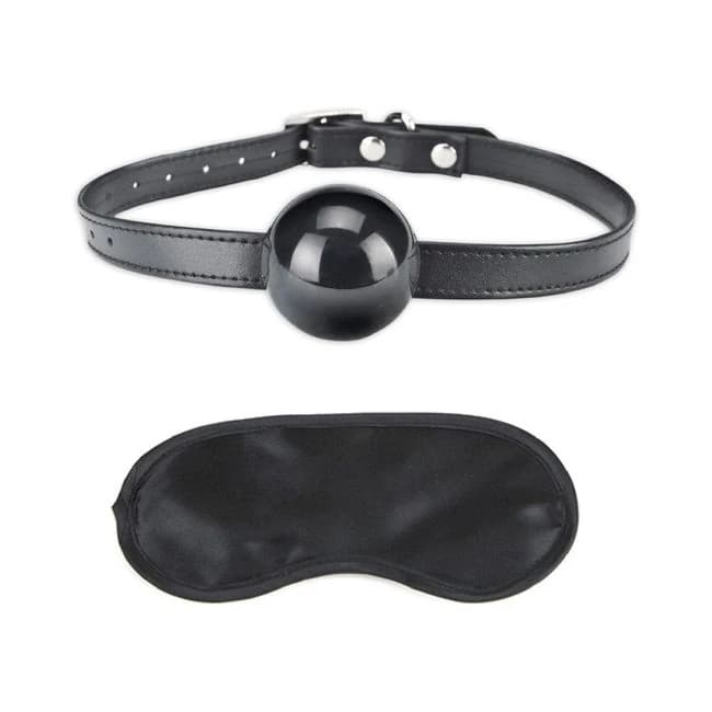 Lux Fetish Silicone Ball Gag Black O/s - Image 1