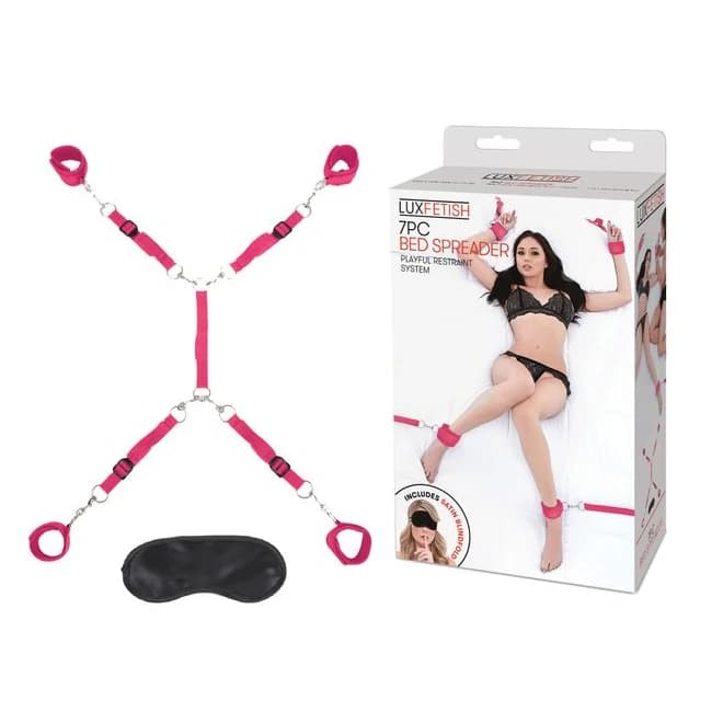 Lux Fetishbed Spreader - Pink - Image 1