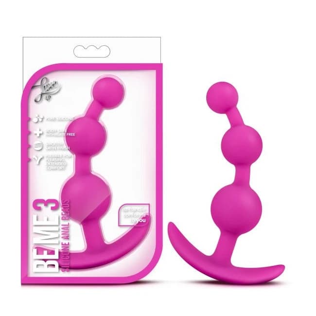Luxe Be Me 3 Fuschia Anal Plug - Image 1