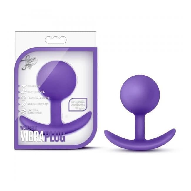 Luxe Wearable Vibra Plug Purple - Image 1