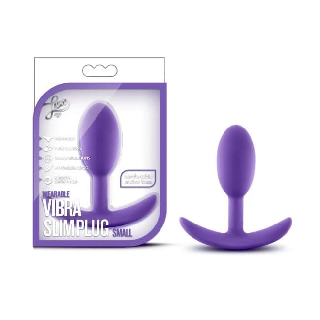 LUXE WEARABLE VIBRA SLIM PLUG SMALL PURPLE  - Image 1