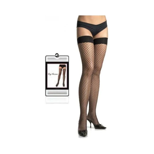 Lycra Industrial Thigh High Os Black - Image 1