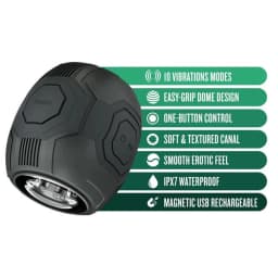 M for Men Dome X Vibrating Masturbator Black, image 4