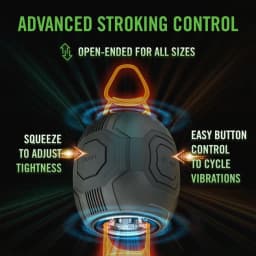 M for Men Dome X Vibrating Masturbator Black, image 6