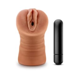 M for Men Julieta Mocha Tan Vagina Stroker, image 1